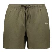 Zwemshorts met mesh-voering en logoprint Les Deux , Green , Heren