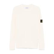 Witte Sweater Aw24 Stone Island , White , Heren