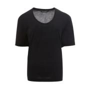 Zwart Katoenen Top Italiaans vakmanschap Dolce & Gabbana , Black , Dam...