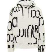 Teddyfell Hoodie met Loose Fit Carlo Colucci , White , Heren