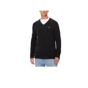 Casual Katoenen T-shirt Tommy Jeans , Black , Heren