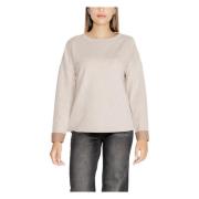 Beige Gebreide Ronde Hals Trui Street One , Beige , Dames