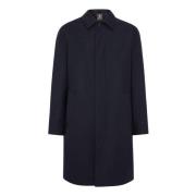 Pea Coat In Technische Wol Boggi Milano , Blue , Heren