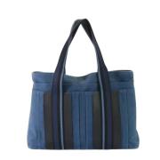 Pre-owned Canvas handbags Hermès Vintage , Blue , Dames