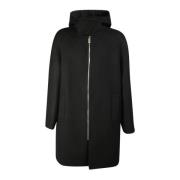 Oversized jas met capuchon en zichtbare rits Givenchy , Black , Heren