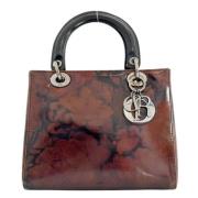 Pre-owned Leather dior-bags Dior Vintage , Brown , Dames