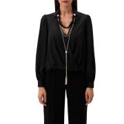 Zwarte Shirt met Lange Mouwen Guess , Black , Dames