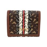 Pre-owned Canvas wallets Burberry Vintage , Brown , Dames