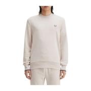 Klassieke French Terry Crew Neck Sweatshirt Fred Perry , Beige , Heren