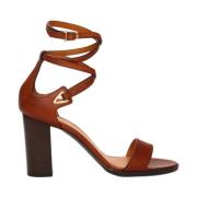 Crecy Calfskin Sandalen Celine , Brown , Dames