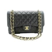 Pre-owned Leather chanel-bags Chanel Vintage , Black , Dames