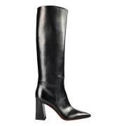 Italiaanse Leren Laarzen Santoni , Black , Dames