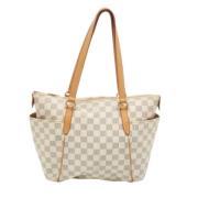 Pre-owned Canvas louis-vuitton-bags Louis Vuitton Vintage , White , Da...