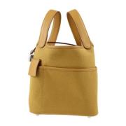 Pre-owned Canvas totes Hermès Vintage , Beige , Dames