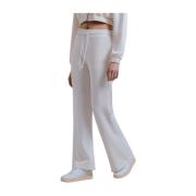 Off White Jogger Broek met Puffy Print Hinnominate , Beige , Dames