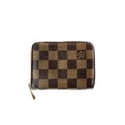 Pre-owned Canvas wallets Louis Vuitton Vintage , Brown , Dames