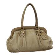 Pre-owned Suede shoulder-bags Prada Vintage , Beige , Dames