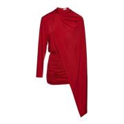 Elegante Zwarte Jurk voor Vrouwen Magda Butrym , Red , Dames