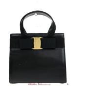 Pre-owned Metal handbags Salvatore Ferragamo Pre-owned , Black , Dames