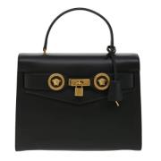 Pre-owned Leather handbags Versace Pre-owned , Black , Dames