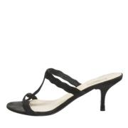 Pre-owned Suede sandals Prada Vintage , Black , Dames