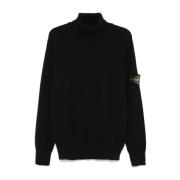 Zwarte Herentruien Stone Island , Black , Heren