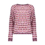 Gestreepte Pullover Sweater Geisha , Pink , Dames