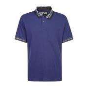 Blauwe T-shirts en Polos Versace Jeans Couture , Blue , Heren