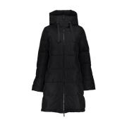 Puff Stitch Horizontal Coat Geisha , Black , Dames