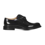 Zwarte Leren Derby Schoenen Church's , Black , Heren