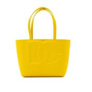 Logo Winkel Tas Kleine Stijlvol Dolce & Gabbana , Yellow , Dames