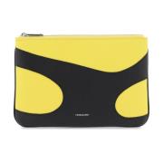 Leren Cut-Out Pouch Tas Salvatore Ferragamo , Black , Dames