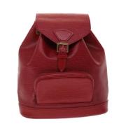 Pre-owned Leather louis-vuitton-bags Louis Vuitton Vintage , Red , Dam...