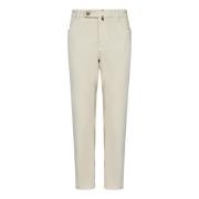 Witte Slim-Fit Broek Aw24 Incotex , White , Heren