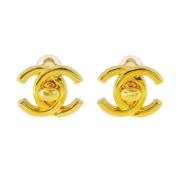 Pre-owned Metal chanel-jewelry Chanel Vintage , Yellow , Dames