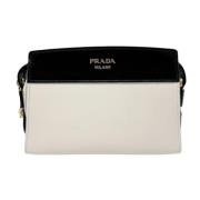 Pre-owned Leather prada-bags Prada Vintage , White , Dames