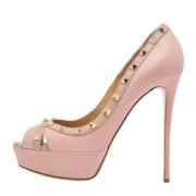 Pre-owned Leather heels Valentino Vintage , Pink , Dames