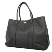 Pre-owned Leather totes Hermès Vintage , Black , Dames