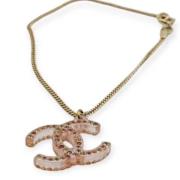 Pre-owned Metal chanel-jewelry Chanel Vintage , Pink , Dames