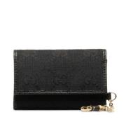 Pre-owned Canvas key-holders Gucci Vintage , Black , Dames