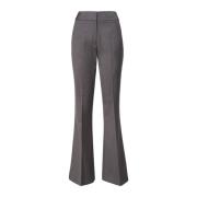 Grijze Flare Broek Mariuccia Milano , Gray , Dames