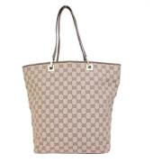 Pre-owned Canvas totes Gucci Vintage , Brown , Dames