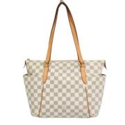 Pre-owned Canvas louis-vuitton-bags Louis Vuitton Vintage , White , Da...