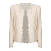 Witte Fringed Jas Elegant Stijlvol IRO , White , Dames