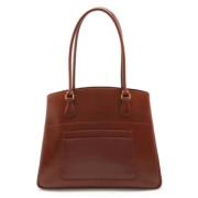 Pre-owned Leather shoulder-bags Hermès Vintage , Red , Dames