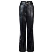 Stijlvolle Sonja PU Broek Aaiko , Black , Dames