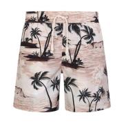 Hawaiian Dream Beige Zwemboxers Palm Angels , Beige , Heren