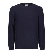 Klassieke Merino Wol Crew Sweater Colorful Standard , Blue , Heren