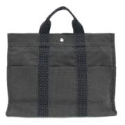 Pre-owned Canvas totes Hermès Vintage , Gray , Dames