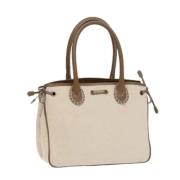 Pre-owned Canvas handbags Burberry Vintage , Beige , Dames